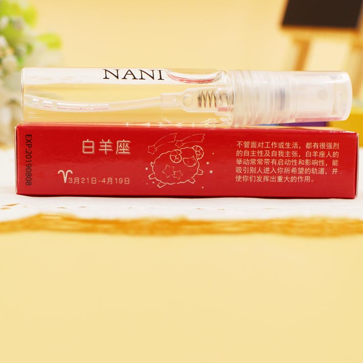 9.9 nhân dân tệ chính hãng Nani hoa quả nguyên liệu 5ml cơ thể sương với tưới nước 12 chòm sao nước hoa nam giới và phụ nữ lâu dài