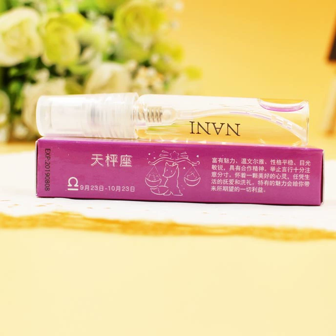 9.9 nhân dân tệ chính hãng Nani hoa quả nguyên liệu 5ml cơ thể sương với tưới nước 12 chòm sao nước hoa nam giới và phụ nữ lâu dài