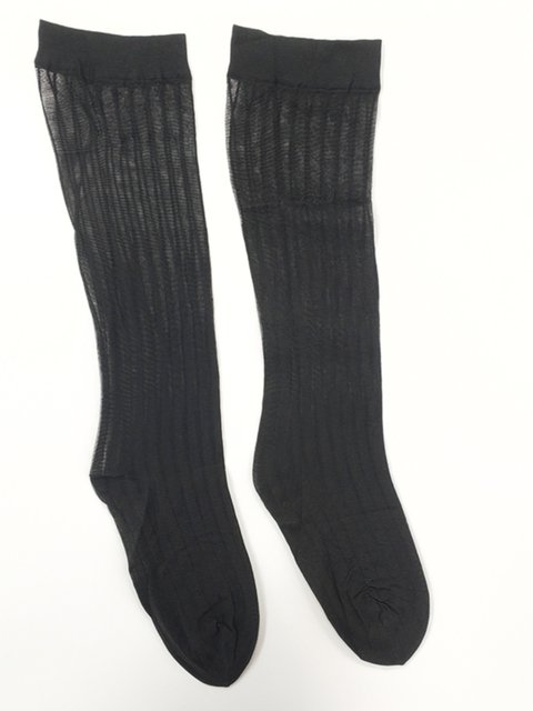 Swiss Imported Fogal 30D Vertical Stripe Elastic Matte Comfortable Breathable Non-Slip Mid-Calf Socks for Women