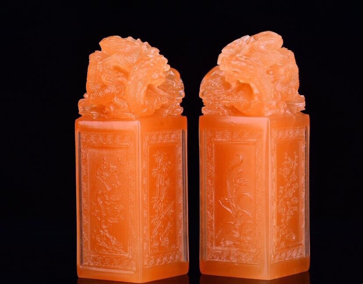 National Stone Shoushan Stone Litchi Cave Frozen Stone Finished Free Chapter Famous Gold Stone Seal Carving Qingtian Stone Large Face Chapter