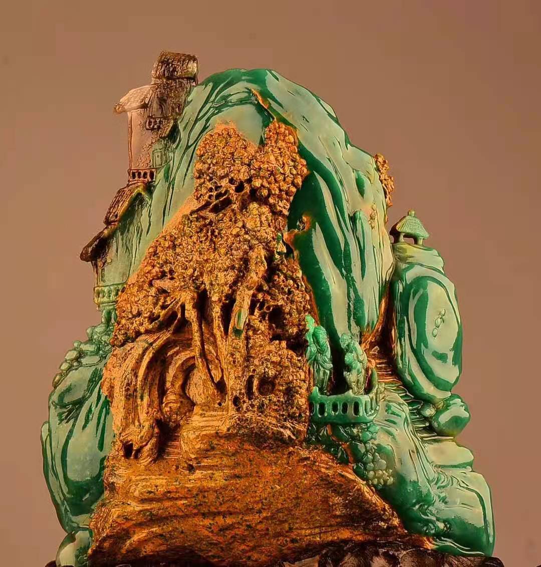 Shoushan stone seal Tian Huang ornaments hibiscus stone hand piece chicken blood stone Lao country stone seal stone seal material seal carving practice seal