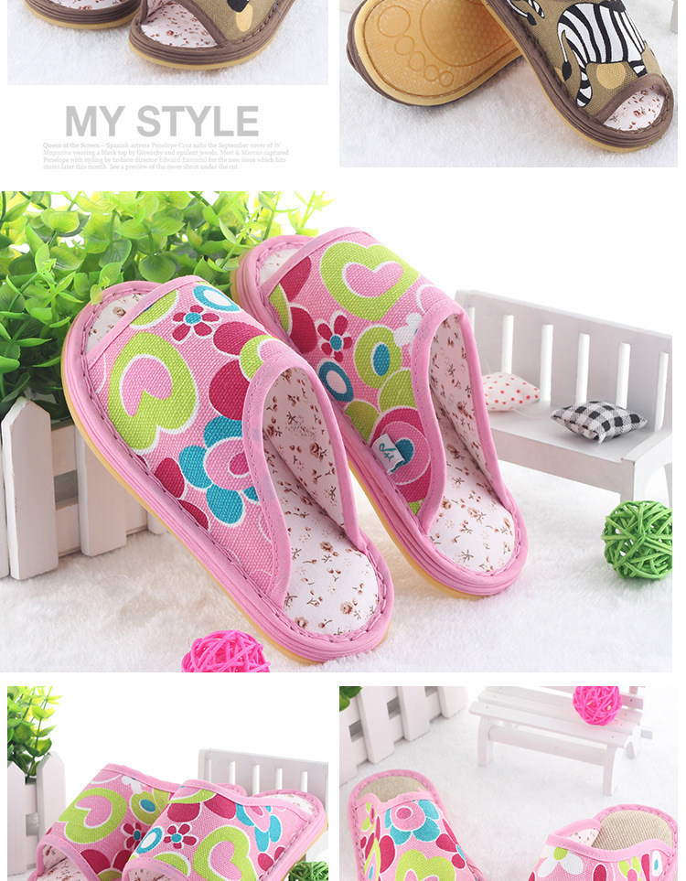 Chaussons enfants en coton pour été - semelle tendon - Ref 986329 Image 17