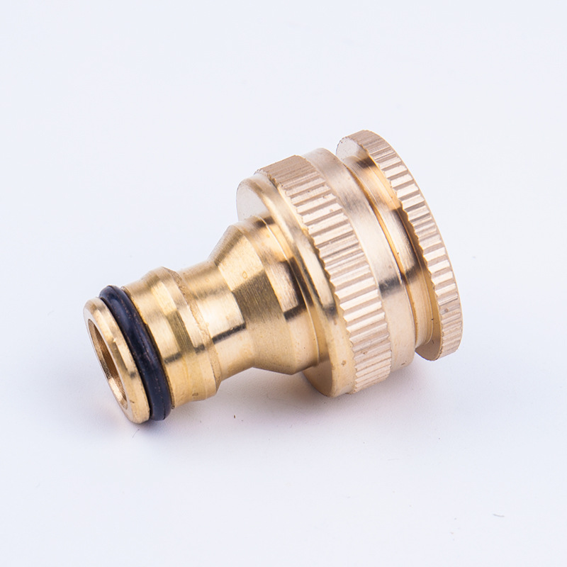 Pure copper standard joint thread tap washing machine joint washing machine water pipe four - six - point joint