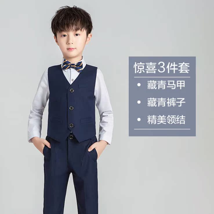 2019 Suit New trẻ em ăn mặc trai nhỏ Đặt máy chủ Piano Performance ăn mặc Hiện Flower Wedding Dresses Kids.