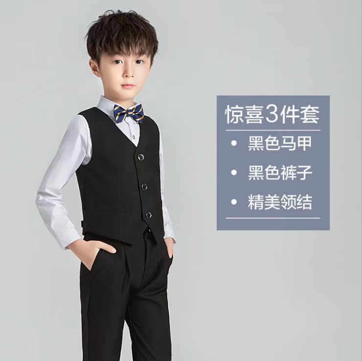 2019 Suit New trẻ em ăn mặc trai nhỏ Đặt máy chủ Piano Performance ăn mặc Hiện Flower Wedding Dresses Kids.