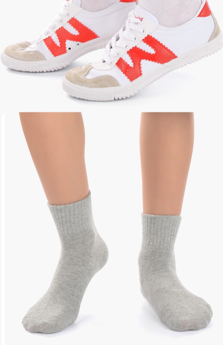 Trẻ em vớ cotton học sinh trắng 1-12 tuổi Cô bé trai trắng thể thao không xương mùa xuân và mùa thu vớ trẻ em tất trẻ em cao cổ