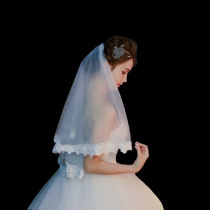 Bridal head yarn headwear supersenssensual wedding dresses female nemesis red photo props white Korean head yarn