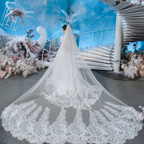 New wedding main wedding dresses head yarn minimalist brigade clapping lace supersenssen Korean style long tug trailing head yarn