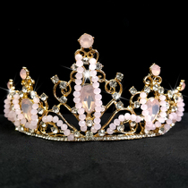 Brides wedding crown headwear wedding performance -year-old adult gift accessories Accessories Atmosphere Golden Crown Woman