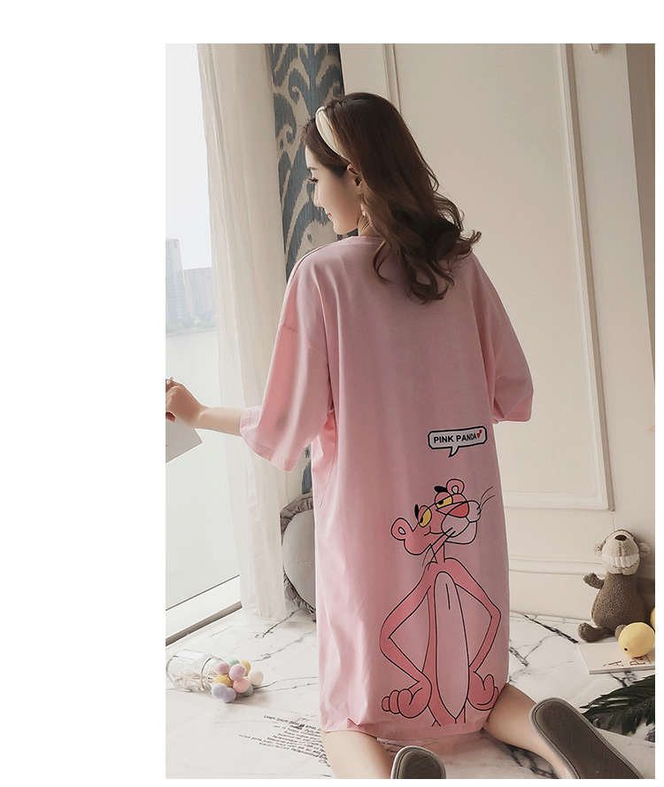 Nightdress nữ mùa hè Hàn Quốc phiên bản sinh viên mới công chúa dễ thương bông ngắn tay áo có thể được đeo bên ngoài phụ nữ mang thai lỏng dài đồ ngủ