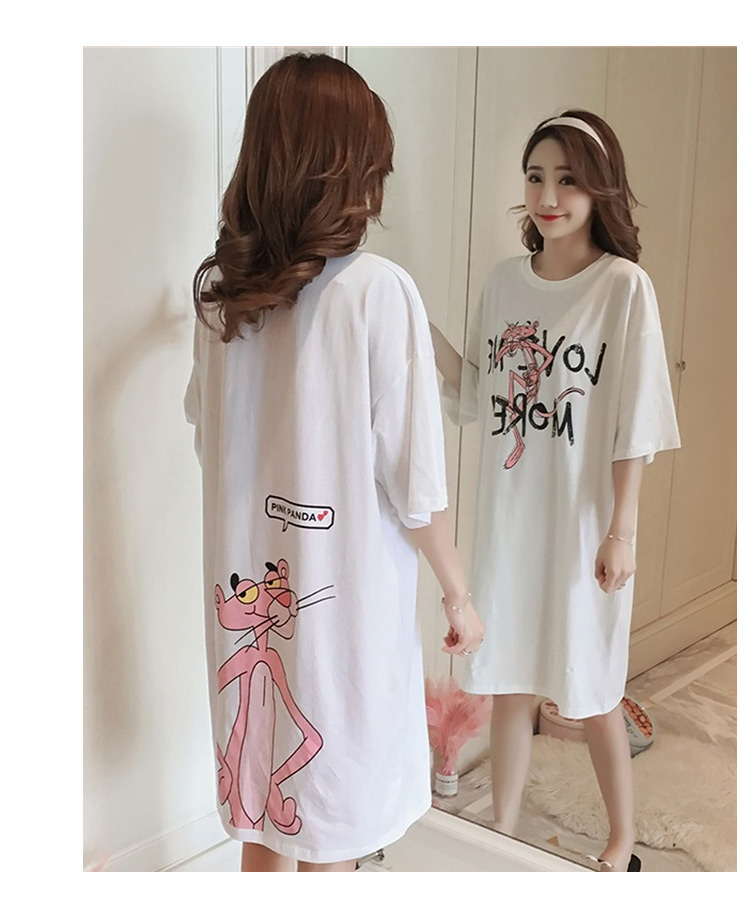 Nightdress nữ mùa hè Hàn Quốc phiên bản sinh viên mới công chúa dễ thương bông ngắn tay áo có thể được đeo bên ngoài phụ nữ mang thai lỏng dài đồ ngủ