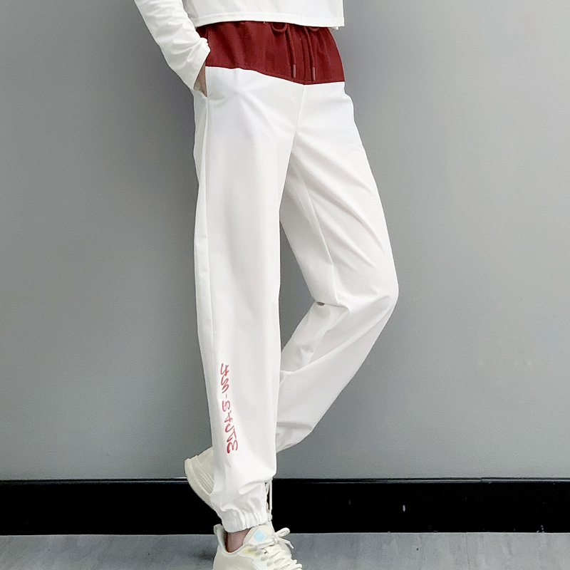 Women's dress Slim Broadlegged Pants Spring Summer Thin stretch Breathable Splicing Long Leggings Pants Outdoor Yoga Pants Sports Casual Pants