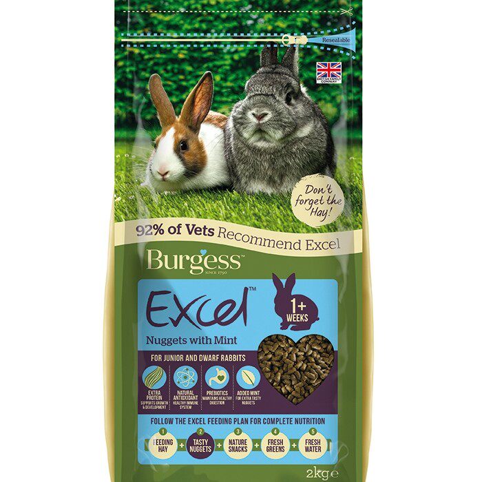 Presales 22 9-22 10 UK Imports Burgess Bugs Young Rabbit Grain Dwarf Rabbit Grain 2kg New goods