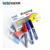 Letu whiteboard pen erasable marker black water pen marker red lecture pen blue pen