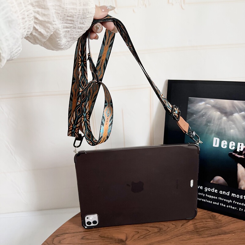 Retro Style Cross-Body Shoulder Strap Ipadmini7 Protective Case Tablet Case Suitable for Ipadair6 Fashionable Lanyard 8Th Generation 10.2inch 10Th Generation Ipadpro112025 Anti-Fall Air11 Soft Case