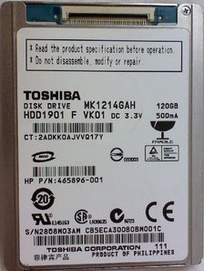 Retired for business Toshiba 1 8 inch 120G laptop hard drive MK1214GAH CE can be used for IPOD