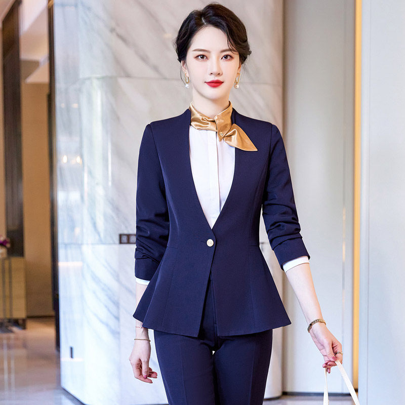 High-end professional suit suit female hotel lobby manager overalls temperament front desk overalls fashion suits tooling
