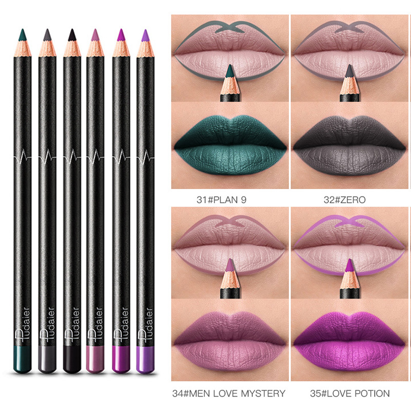 13 color lip line pen wire wire waterproof lasting without decorum modified lip tick black lip pen not to be dipped