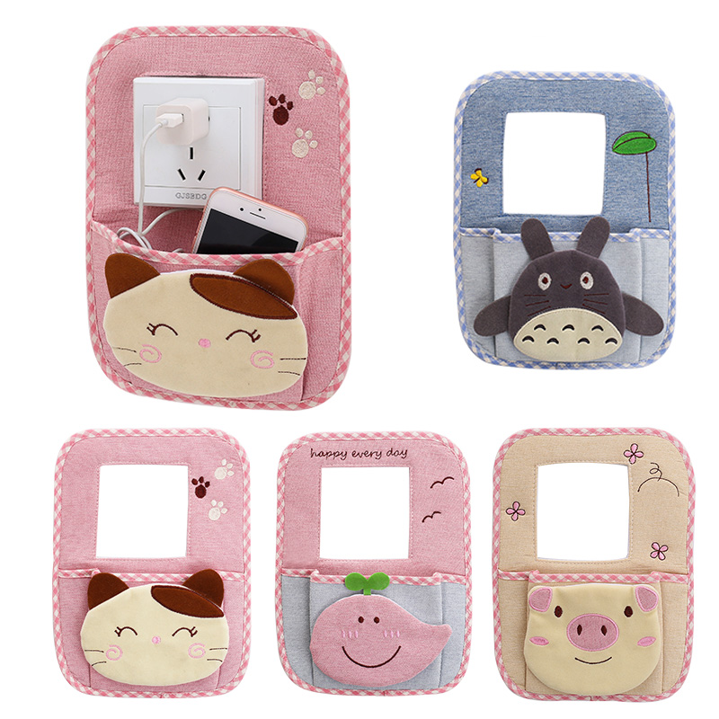 Hanging Bag Cloth Art Switch Stickup Cute Creative Switch Hood Strap Containing Hood Cartoon Wall Patch Socket Protective Sleeve Switch Sleeve