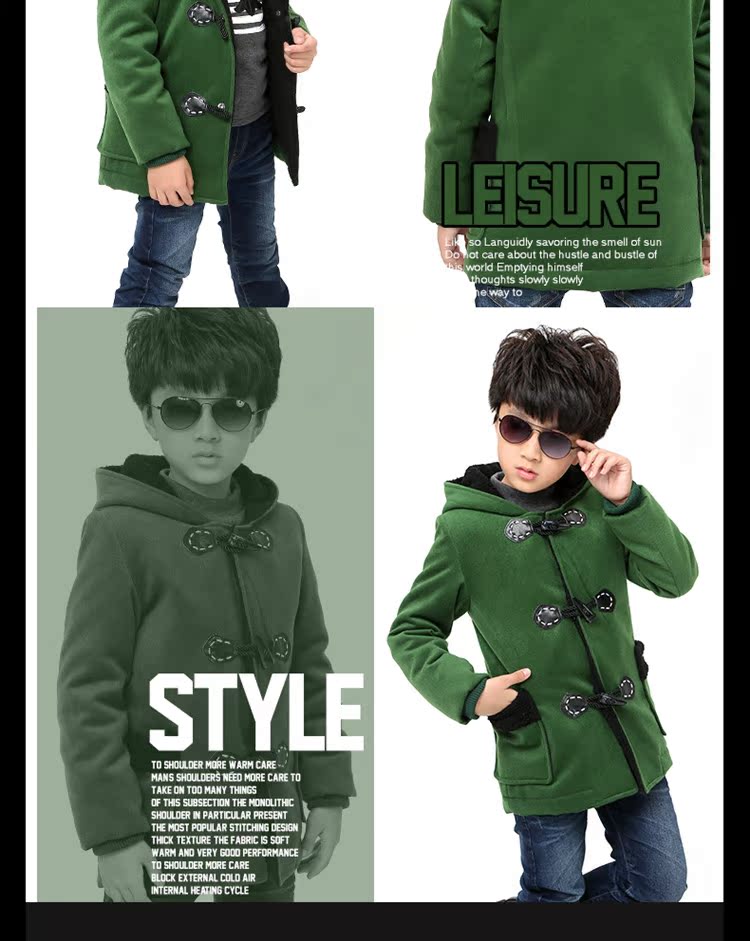Manteau pour garcon en laine - Ref 2161239 Image 9