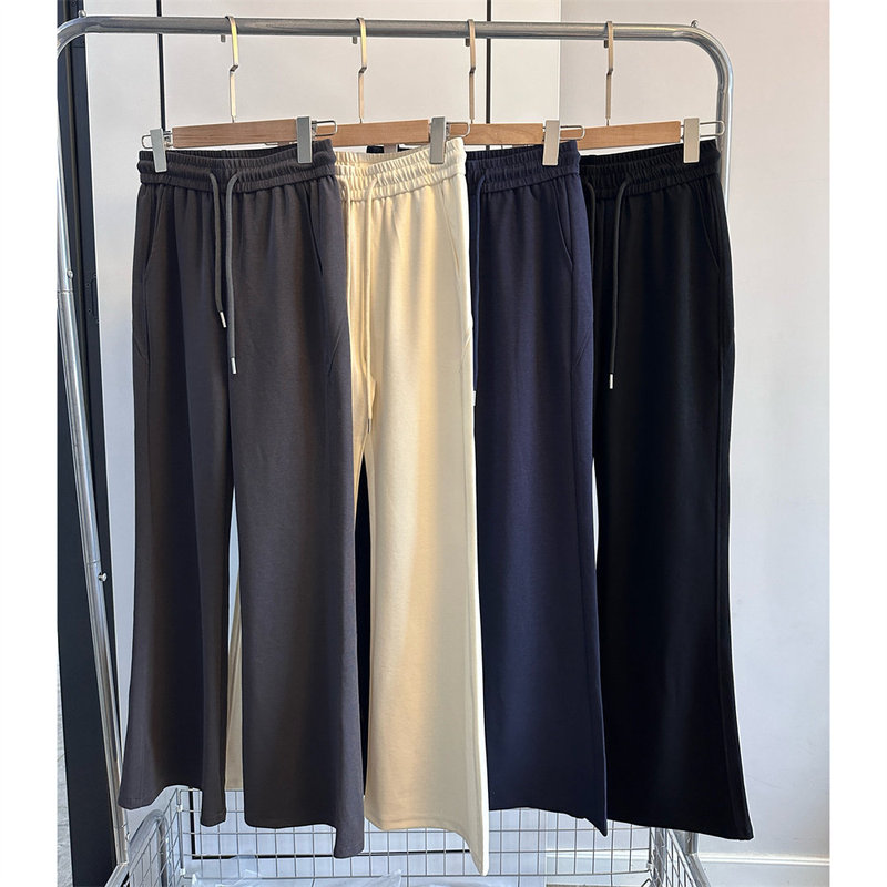Slimming Magic Pants Lu Version Sports Casual High-Waisted Drapey Flared Pants Casual Loose Long Pants That Make Legs Look Longer for Spring and Summer