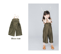 HININI original design summer new products children boys girls folds personality casual bib loose pants