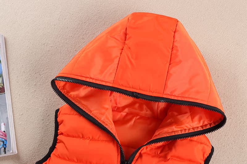 Mùa thu và mùa đông các cặp vợ chồng xuống áo vest cotton nam và nữ cha mẹ-con lớn dày áo trùm đầu thanh niên vest vest áo đôi nam nữ