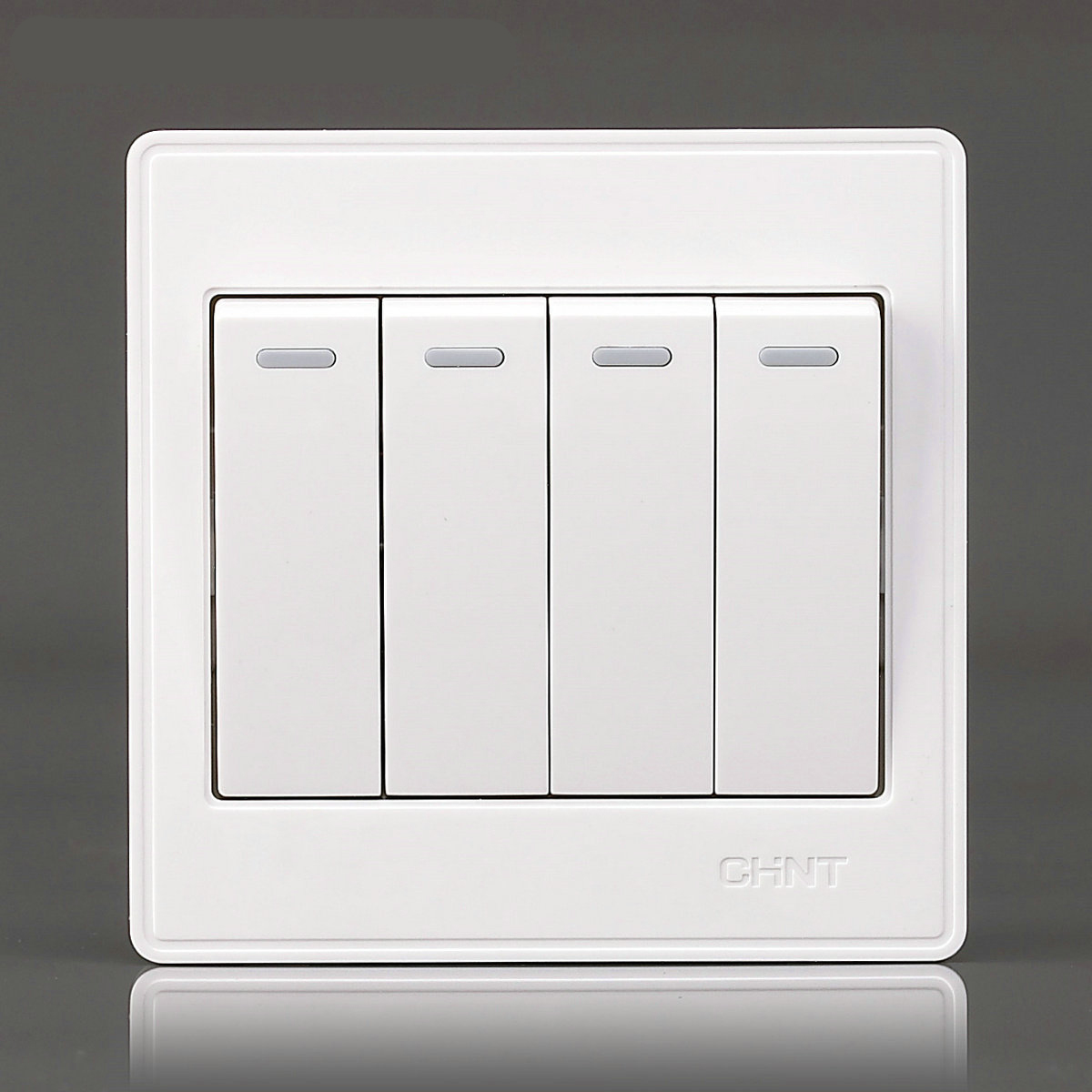 CHINT switch socket type 86 NEW7E four-open double-cut CHINT wall switch socket panel