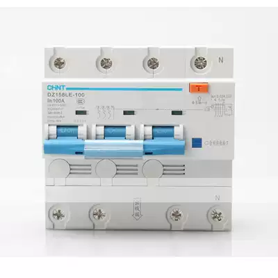 Zhengtai leakage circuit breaker DZ158LE 3P N C100A Zhengtai leakage protection DZ158LE C100A 3P N