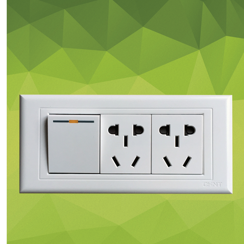 Zhengtai one open two-socket switch socket 118 new5G single open double small five-hole panel 1 open 2 small five-hole plug