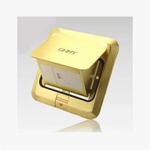 CHINT switch socket single computer ground plug panel All copper single network cable ground plug Computer floor plug