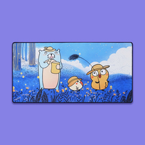 Chachas super non-slip gaming gaming mouse pad Desktop pad Cute girl Cartoon office computer desk pad