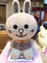 Diamond-encrusted diamond bear creative cartoon doll handmade DIY diamond decoration violent bear piggy bank gift