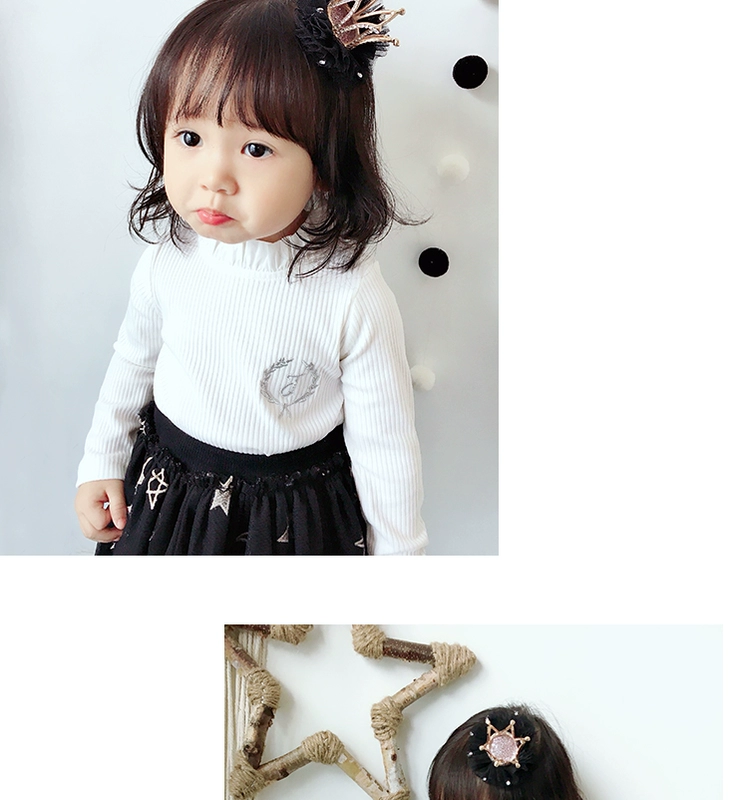 Hàn Quốc trẻ em vương miện kẹp tóc thẻ bé gái headband công chúa cô gái tóc phụ kiện sinh nhật vương miện nhỏ
