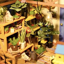DIY HOUSE MANUALLY ASSEMBLED CASEY FLOWER HOUSE MICROSCAPE MODEL