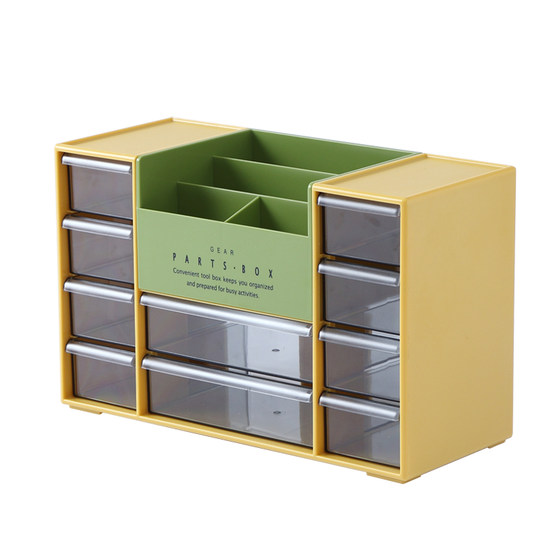 日本大号桌面办公室用品文具盒收纳盒塑料透明抽屉式多功能整理盒