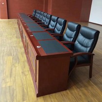 Office rostrum conference table training long table and chair combination solid wood podium podium creative spot