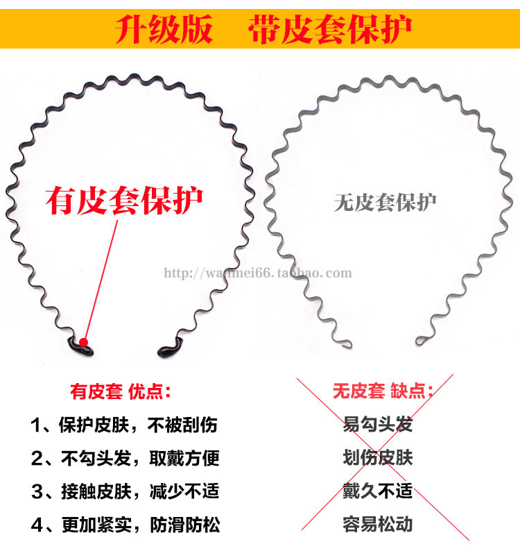 Nhật bản Hàn Quốc nam headband headband nữ sóng đơn giản kẹp tóc sắt kẹp tóc chàng trai trở lại thể thao tóc headband triều phụ kiện tóc cô dâu