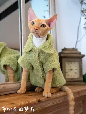 GINGERAIN hairless cat Devon clothes Sphinx teddy bear plush coat