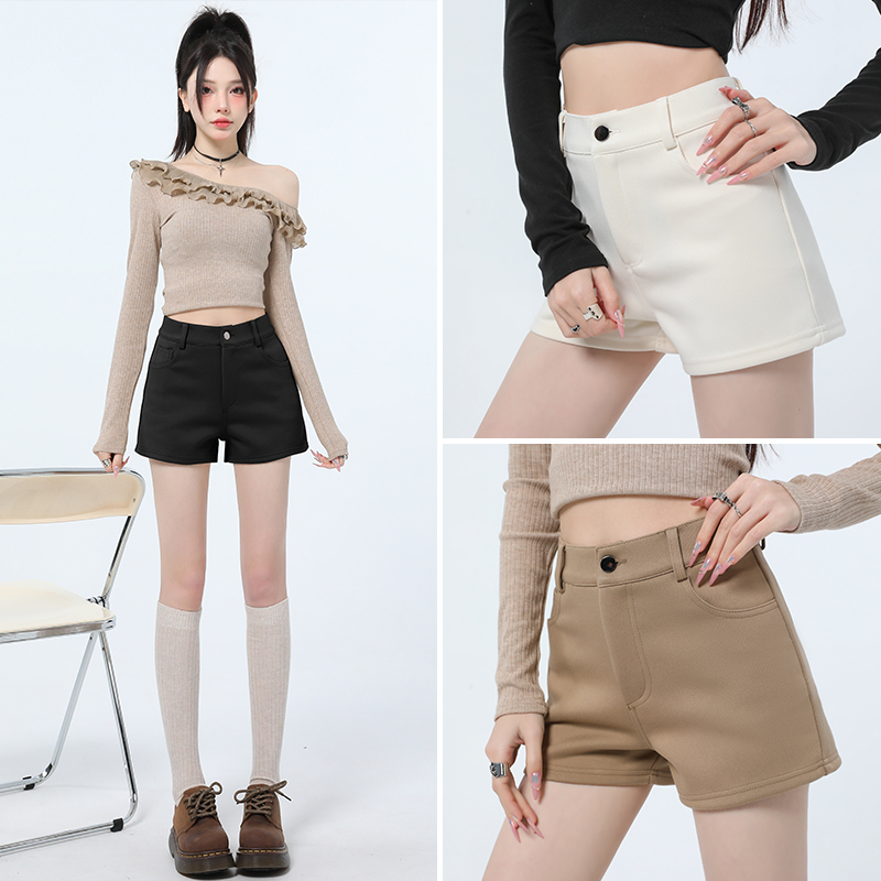 Women's Suit Shorts for Spring and Autumn 2026, New Style for Petite Figures, Versatile High-Waisted Slimming A-Line Hot Girl Leggings