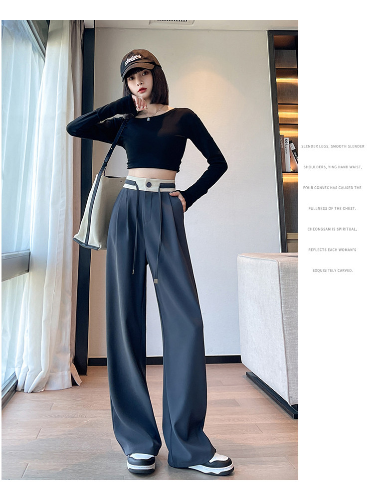 Комплект, штаны, высокая талия, оверсайз           