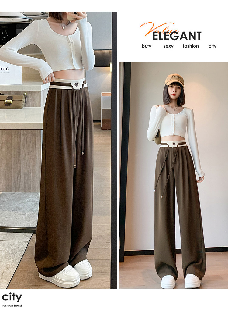 Комплект, штаны, высокая талия, оверсайз           