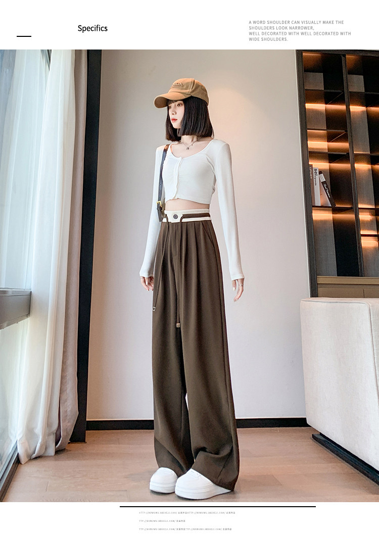 Комплект, штаны, высокая талия, оверсайз           