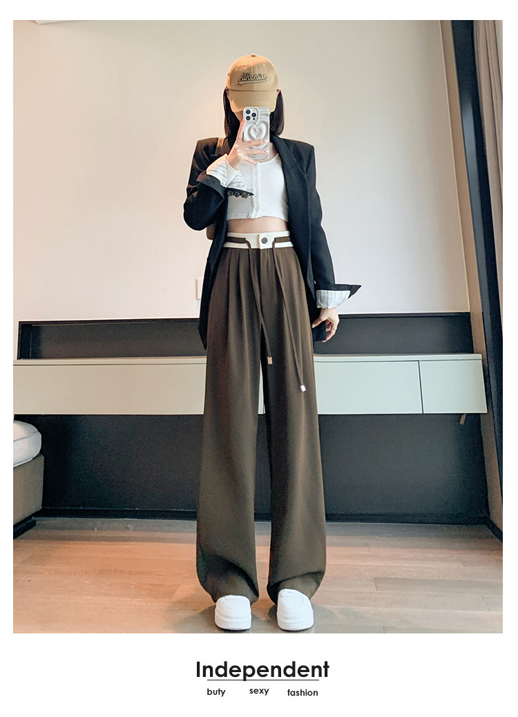 Комплект, штаны, высокая талия, оверсайз           