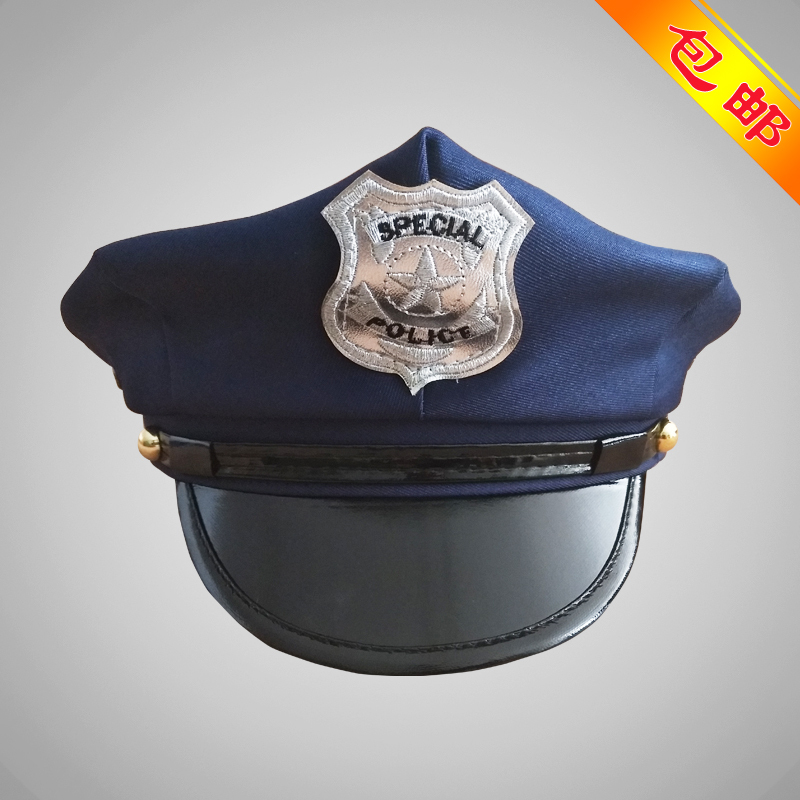 European and American Style Police Hats for Women, Fashionable Stage Performance Children's Police Hats, Role-Playing Youth Performance Hats European and American Style Police Hats for Women, Fashionable Stage Performance Children's Police Hats, Role-Playing Youth Performance Hats