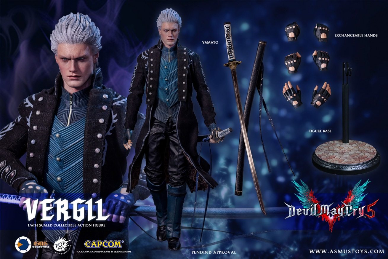 Asmus Devil May Cry 5 Vergil 1/6 Scale Action Figure Model