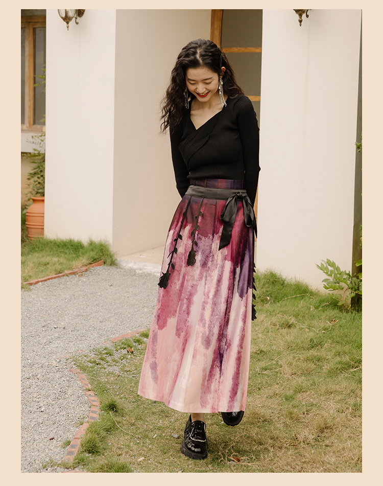 Black wool printed skirt _04.jpg