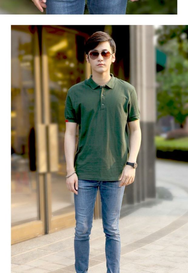 Jane bailun 2018 hè mới ve áo cotton ngắn tay áo thun nam size lớn trẻ trung đơn giản màu sắc áo sơ mi POLO áo polo nam hàng hiệu