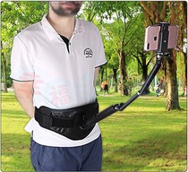Suitable for gopro Insta 360 ONE R X X2 outdoor panoramic camera belt selfie stick mobile phone holder