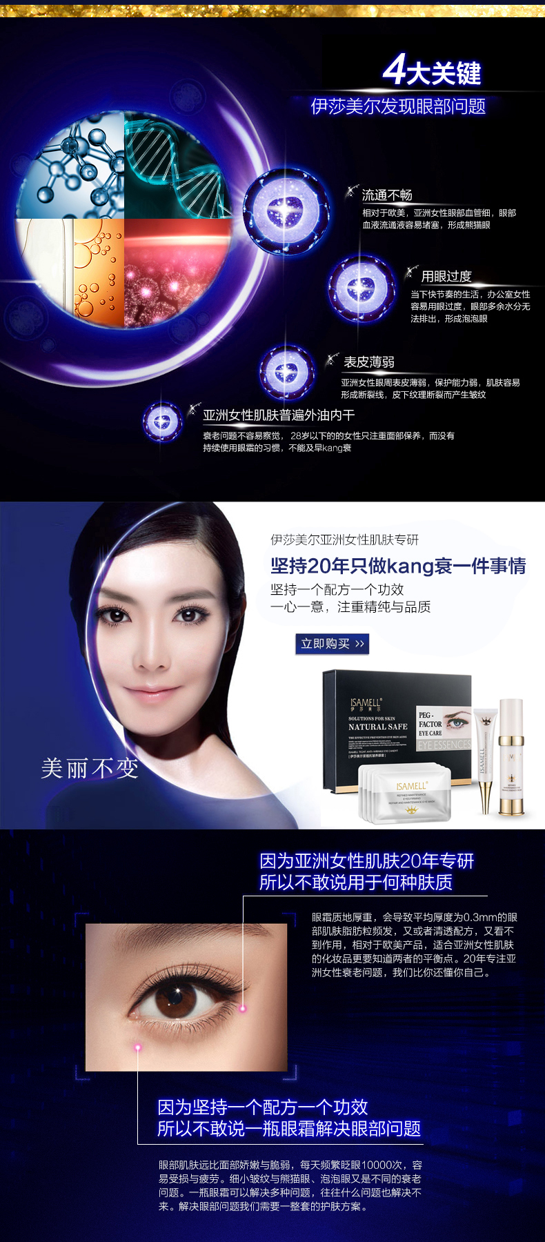 Isamel Tight Eyes Chăm Sóc Mắt Đặt Tight Lift mặt nạ đắp mắ